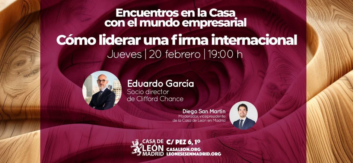 Tarjeta acto 20-02-2025 Encuentros en la Casa con el mundo empresarial (Demo)