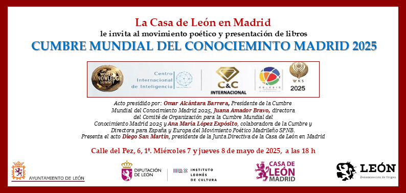 34 Cumbre Mundial del Conocmiento Madrid 2025 07 y 08-05-2025 (Demo)